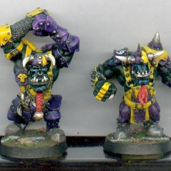 orques noirs blood bowl by sgt poppits