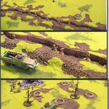 WW2 board with trenches by Dirk