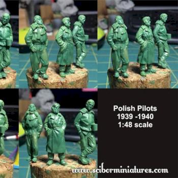 Polish Pilots 1:48scale greens by Scibor
