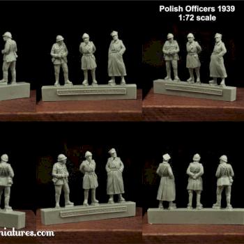 1:72 scale Polish Officers 1939 Set by Scibor