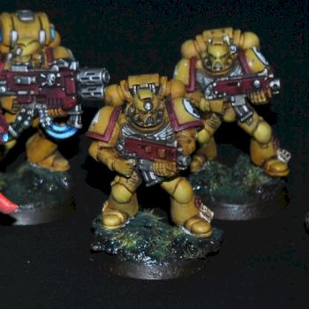 Imperial Fists Tactical Squad with Captain by miniaturesshop