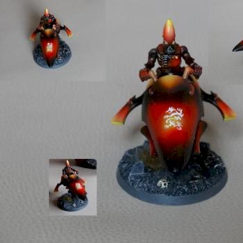 Eldar Guardian Jetbike, design studie for new army color scheme by kharn123