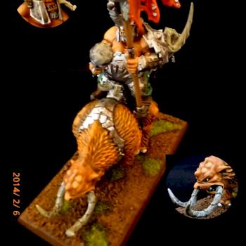 Ogre Kingdom Mournfang Cavalery by darkpegasusmini