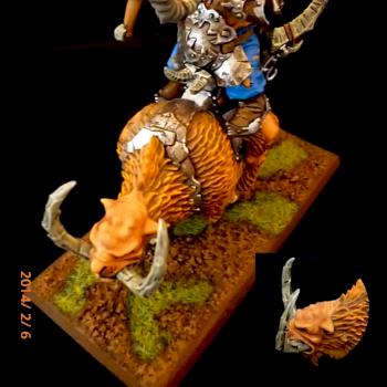 Ogre Kingdom Mournfang Cavalery by darkpegasusmini