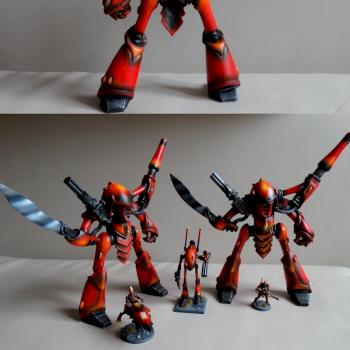 Eldar Knight Titan, Armorcast 1 of 2 by kharn123