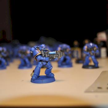 Space Marine halfway done by mini_kurka