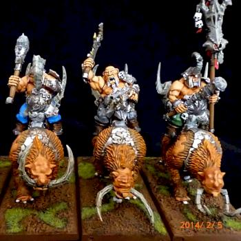 Ogre Kingdom Mournfang Cavalery by darkpegasusmini