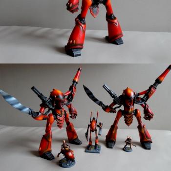 Eldar Knight Titan, Armorcast, 2 of 2 by kharn123