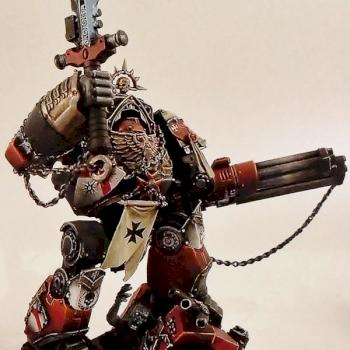 Black Templars Contemptor Dreadnought by abdaloser
