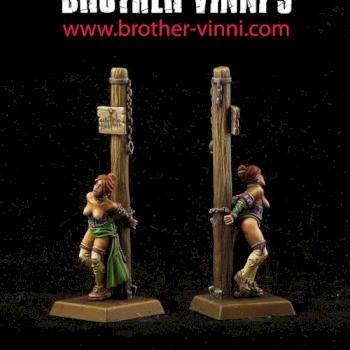 Witch at pillory by Brother Vinni
