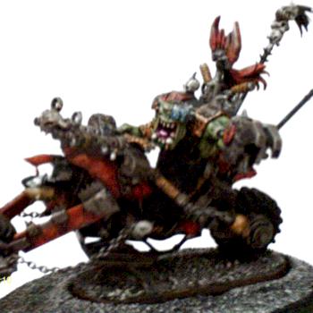 Warboss on bike by Barronvonpaintus