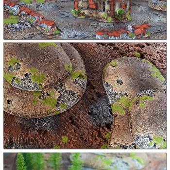 FANTASY BATTLE BRICK VILLAGE HOUSE SET+ FREE 2 MULTIPLE HILLS by studiolevel