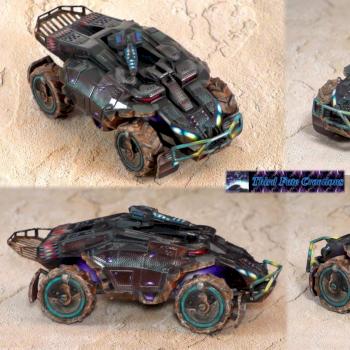 carbon fiber warthog in desert, airbrushed by RevenantDrag00n