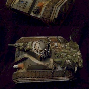 Imperial guard Chimera w cammo net by Tryzna