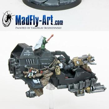 Master of the Ravenwing Landspeeder by MadFlyArtStudio