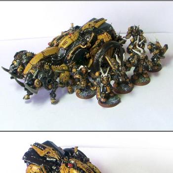 beastmen 40k Razorgor chariot by mayajid