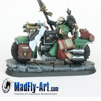 Disciples of Caliban Captain on Bike by MadFlyArtStudio
