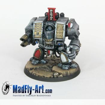 Grey Knights Dreadnought by MadFlyArtStudio