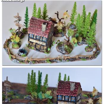 FANTASY BATTLE VILLAGE HOUSE SET+ FREE 2 HILLS by studiolevel