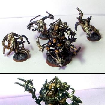 beastmen 40k morghur master of servo skulls by mayajid
