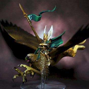 elf on griphon by Nugruk