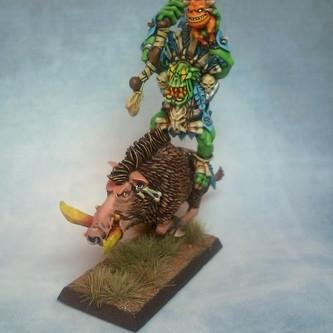 Savage Orc Great Shaman on War Boar by Urithair
