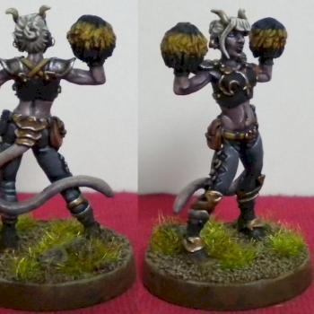 Bloodbowl - Chaos Cheerleader by Gnottapan
