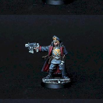 Imperial Guards Commissar with Bolt Pistol by BloodyBeast.com