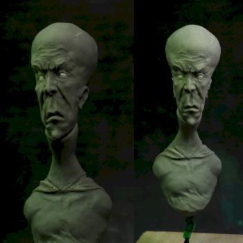 Alien bust by Fedath