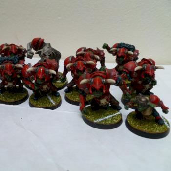 Ork Bloodbowl Team by Omadon