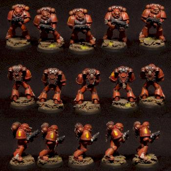 Blood Angels Combat Squad by Seravee