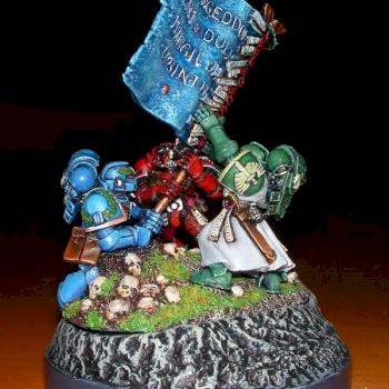 SPACE MARINE IWO JIMA(Back) by Gabe