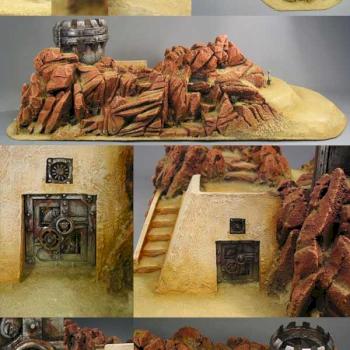 buried Hybrid lab entrance (details) by Manumilitari