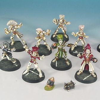 Bloodbowl pro elves : the Dies'el Stars. by Manumilitari