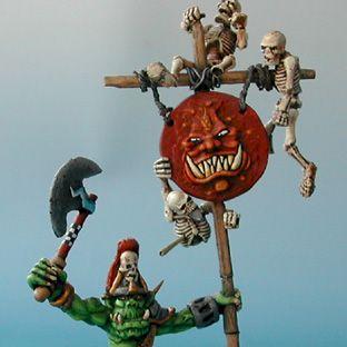 orc with banner by bleedblood