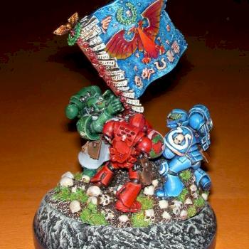 SPACE MARINE IWO JIMA(Front) by Gabe