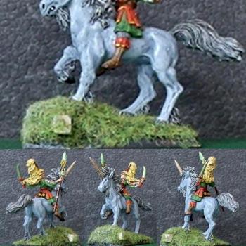 Wood Elves Mage Virgin ;) on Unicorn by rroghl