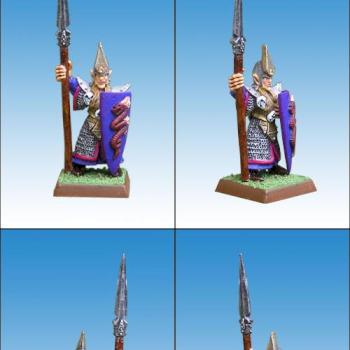 Lancier Elfe Noir (Dark Elf Spearman) by Morathi1988