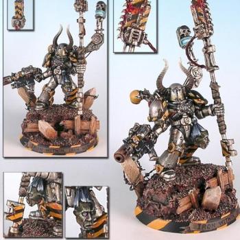 Chaos Marine: Iron Warrior Lord by EArkham