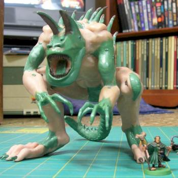Hand sculpted Tarrasque miniature for D&D by Maugan22