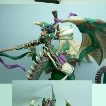 Seigneur Elfe Sylvain sur Dragon des Forêts by sceolan