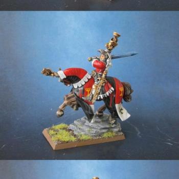 Bretonnian Grail Hero with gret sword 5th edition by peloso