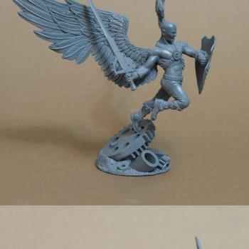 SteamAngel, 54mm,  my sculpt in resin by Dimitry