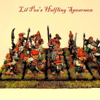 Lil Pea's Halfling Spearmen by Hubbynz
