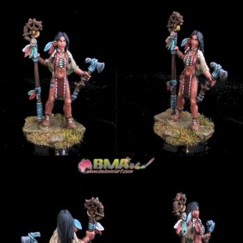 Female Indian Shaman by belminiart