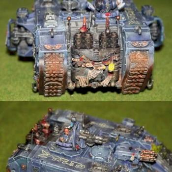 Space Wolves Land Raider Redeemer by Darog