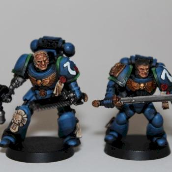 Uriel Ventris and Pasanius Ultramarines WIP pt.2 by pntbolplayer