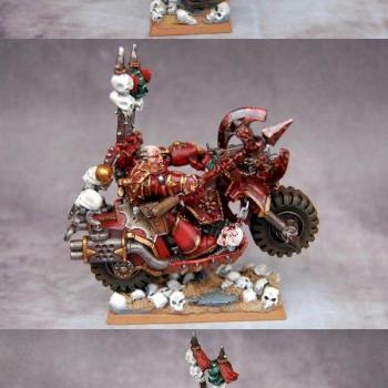 Khorne World Eaters Lord on Bike by mf_Greg
