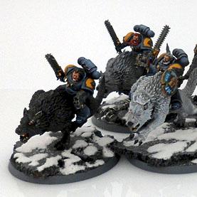Space Wolves Thunderwolf Cavalry by malinek28