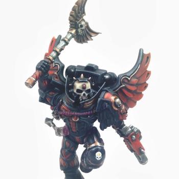 Space Marine Blood Angels Chaplain with Jump Pack by Dante Miniatures